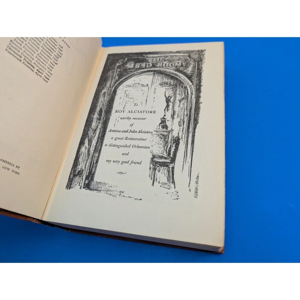 Dinner At Antoine's By Frances Parkinson Keyes 1949 Hardcover Book